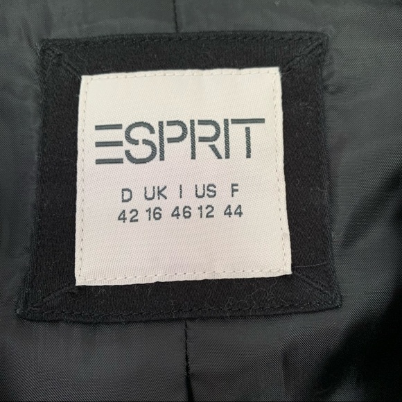 Esprit - Black Single Button Blazer - Size 12 - Picture 4 of 13